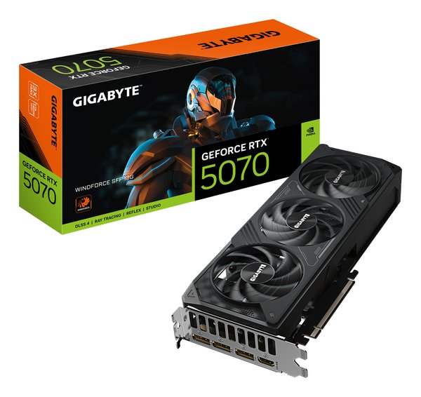 GK Gigabyte GeForce RTX 5070 WindForce 3 12GB