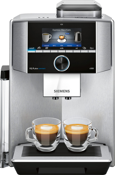 Siemens EQ.9 plus connect s500 -espressokeitin, musta, Ruostumaton ter&auml;s