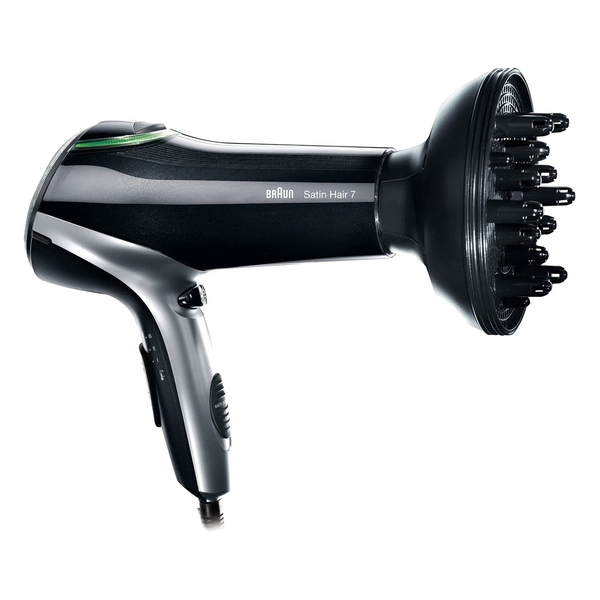 Braun Satin Hair 7 HD730 -hiustenkuivaaja, musta/hopea