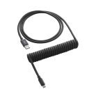CableMod Classic Coiled Keyboard Cable, USB A -> USB Type C, 150cm, Midnight Black