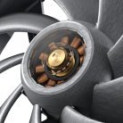 Sudokoo MACH120, 120 mm, PWM, hydraulinen laakeri, ARGB -tuuletinsarja, 3 kpl, harmaa/valkoinen