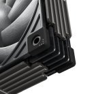 Sudokoo MACH120, 120 mm, PWM, hydraulinen laakeri, ARGB -tuuletinsarja, 3 kpl, harmaa/valkoinen