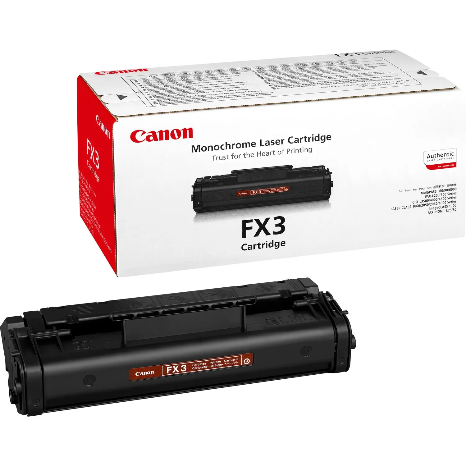 CANON FX-3 Toner black for FaxL300 FaxL240 FaxL200 FaxL220 FaxL250 FaxL260/i FaxL280 FaxL290 FaxL295 FaxL350 MP-L360 MP-L90
