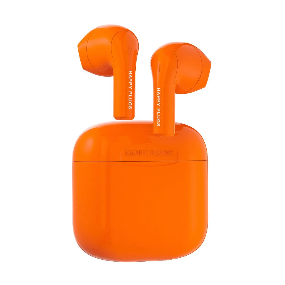 Happy Plugs Joy Wireless Earbuds, Orange