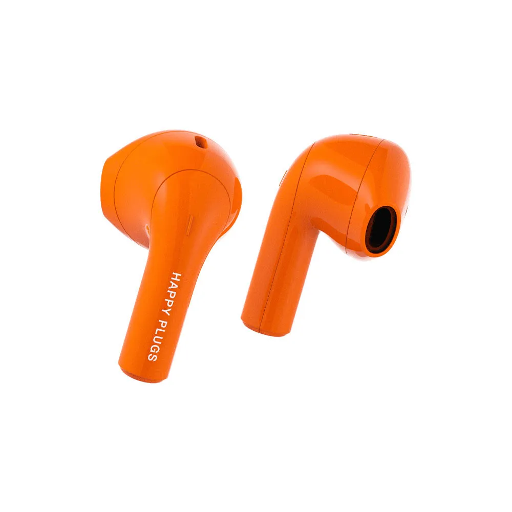 Happy Plugs Joy Wireless Earbuds, Orange