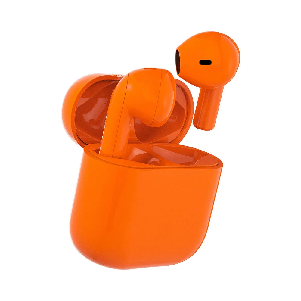 Happy Plugs Joy Wireless Earbuds, Orange
