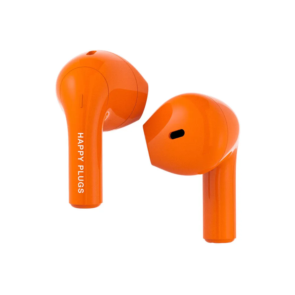 Happy Plugs Joy Wireless Earbuds, Orange