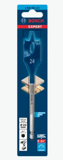 Bosch Expert flat milling drill SelfCut Speed, O 24mm (length 152mm)