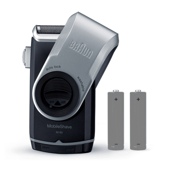 Braun MobileShave PocketGo M90 - rakapparat, bl&aring;/silver