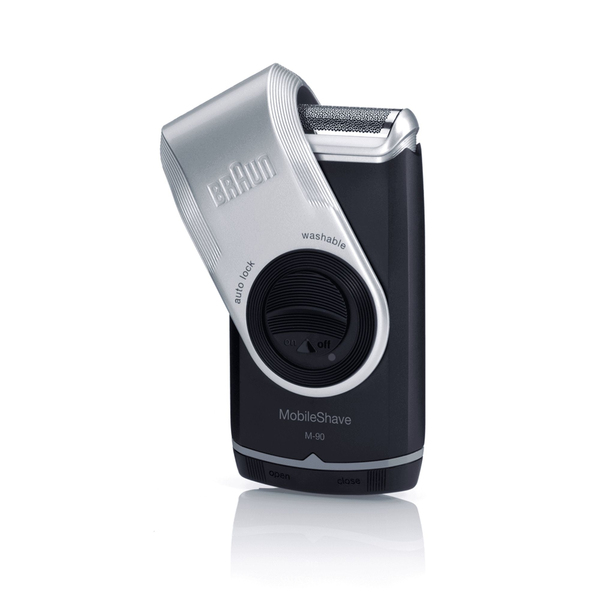 Braun MobileShave PocketGo M90 - rakapparat, bl&aring;/silver
