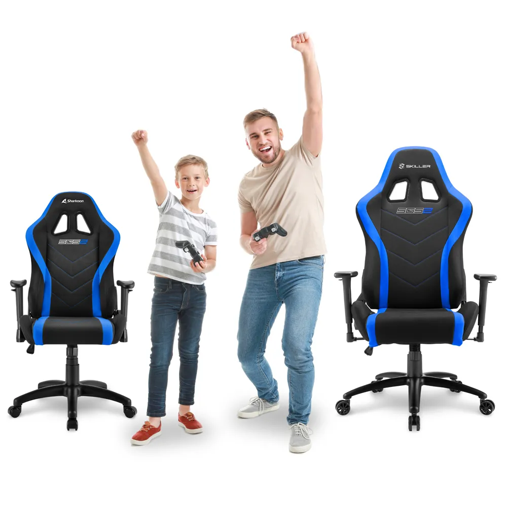Sharkoon Skiller SGS2 Jr. - spelstol, svart/blå