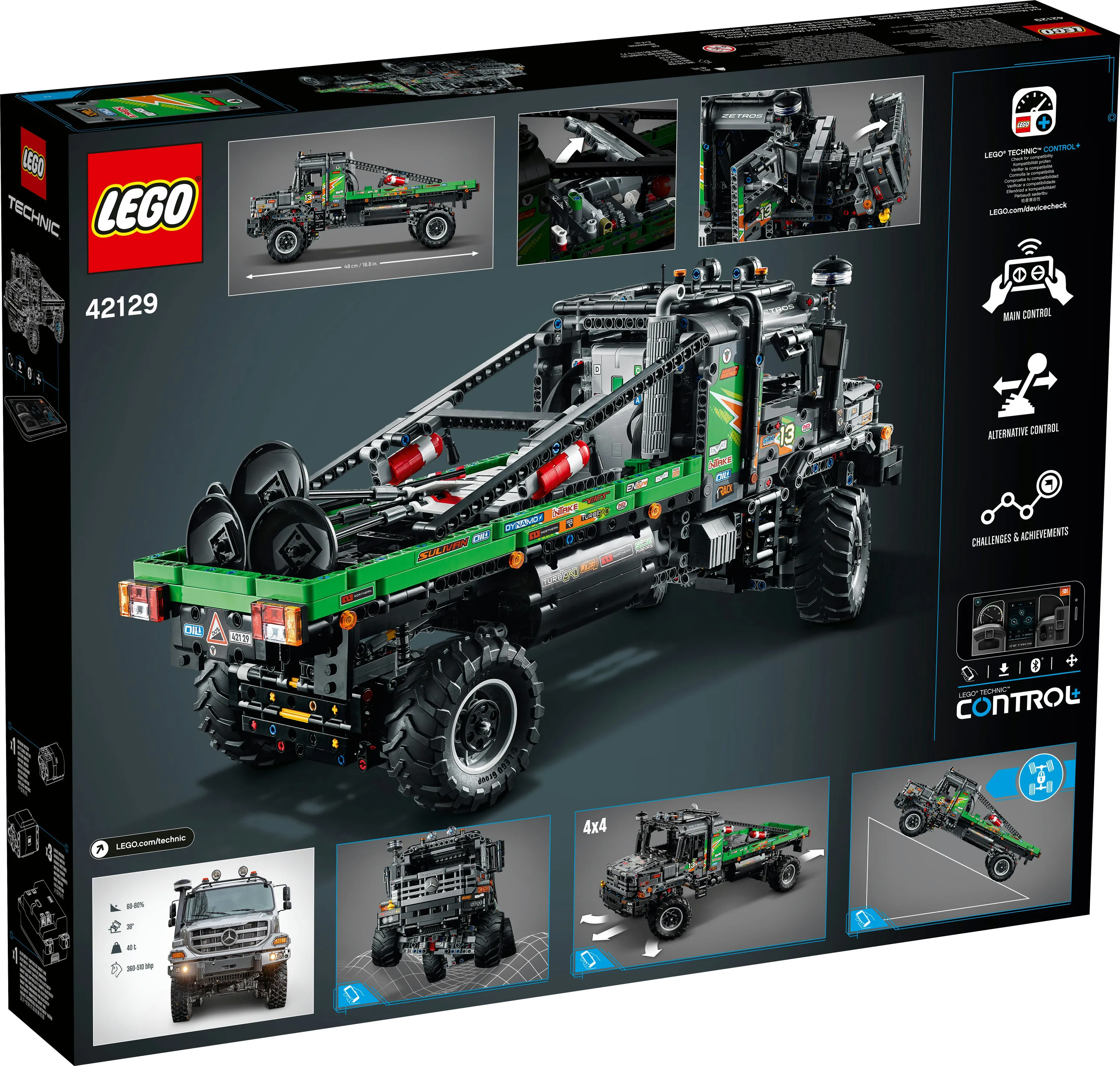 Lego Technic 4x4 Mercedes-Benz Zetros -kuorma-auto 42129