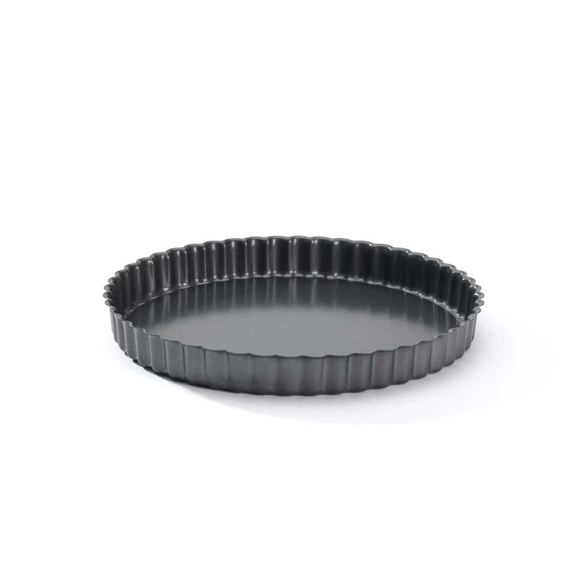 DE BUYER 4706.24 Py&ouml;re&auml; tarttumaton piirakkavuoka, Musta, 24 cm