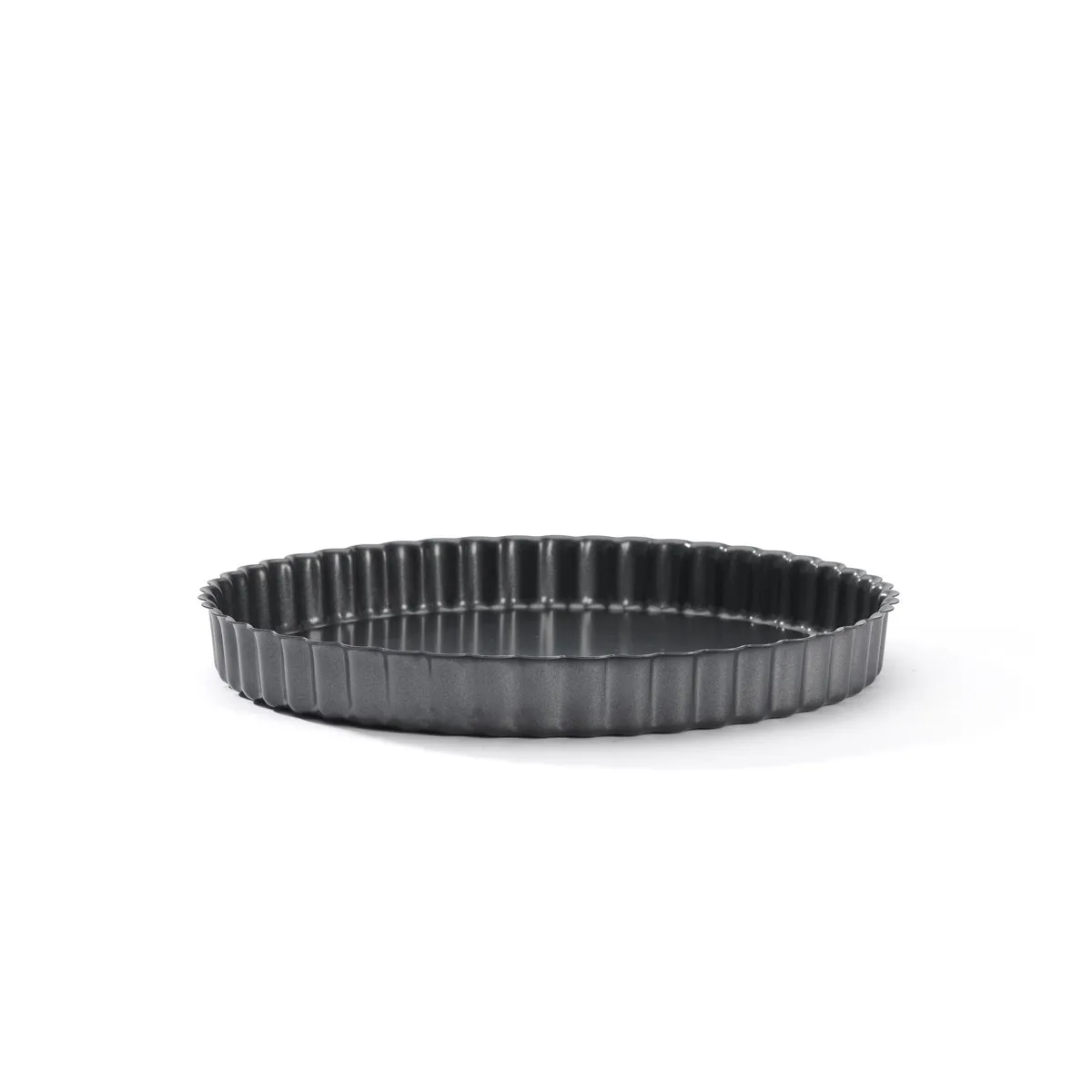DE BUYER 4706.24 Py&ouml;re&auml; tarttumaton piirakkavuoka, Musta, 24 cm