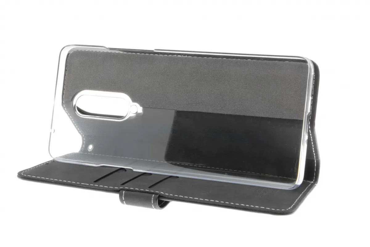 Insmat Flip Case, OnePlus 8 - Wallet Case, Black