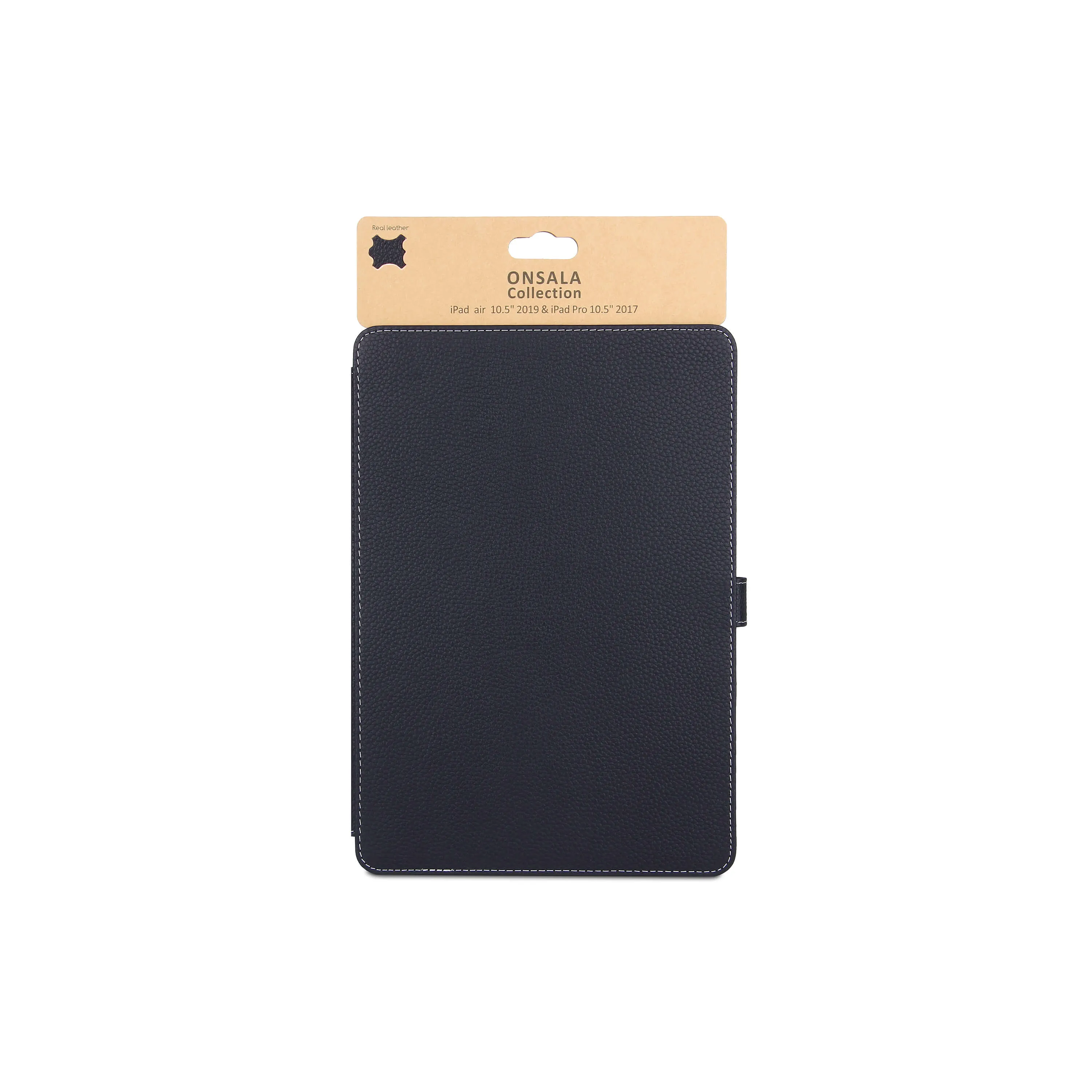 ONSALA COLLECTION Tabletsuoja Nahka Musta iPad 10,5" Air 2019 Pro 2017
