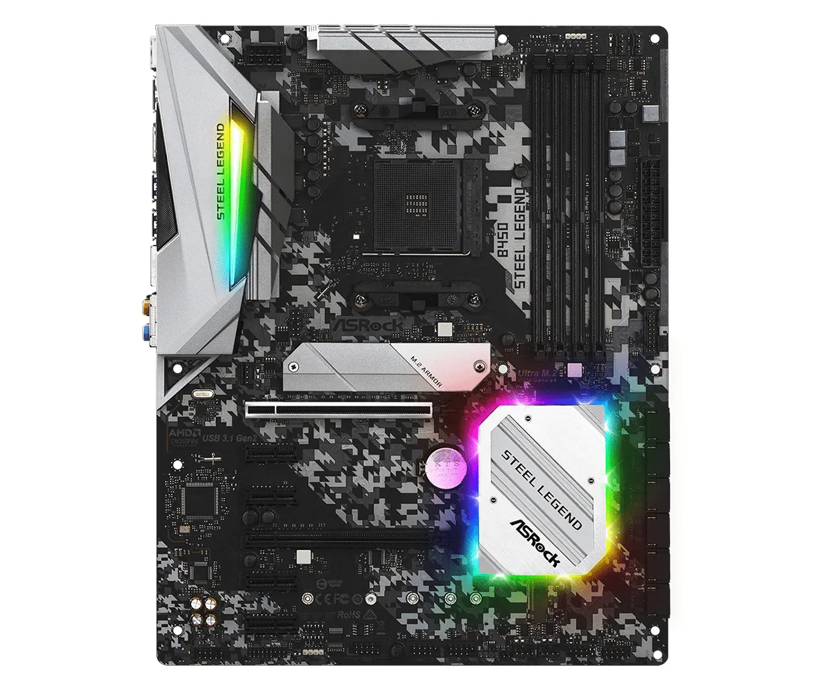 ASRock B450 Steel Legend ATX-emolevy