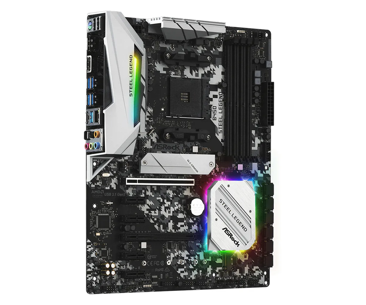 ASRock B450 Steel Legend ATX-emolevy
