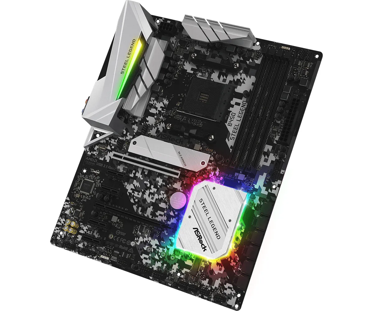 ASRock B450 Steel Legend ATX-emolevy