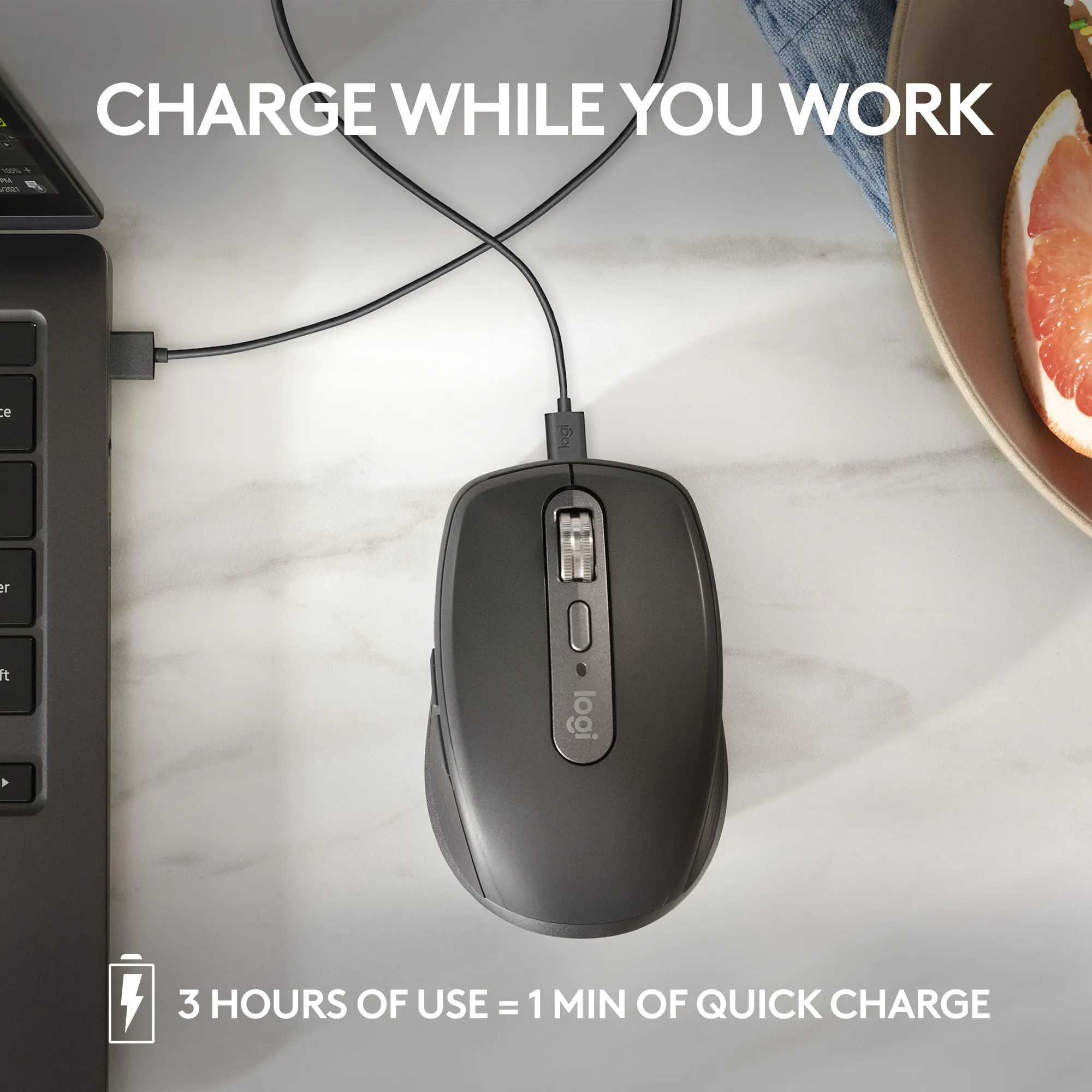 Logitech MX Anywhere 3S Wireless Mouse, Graphite