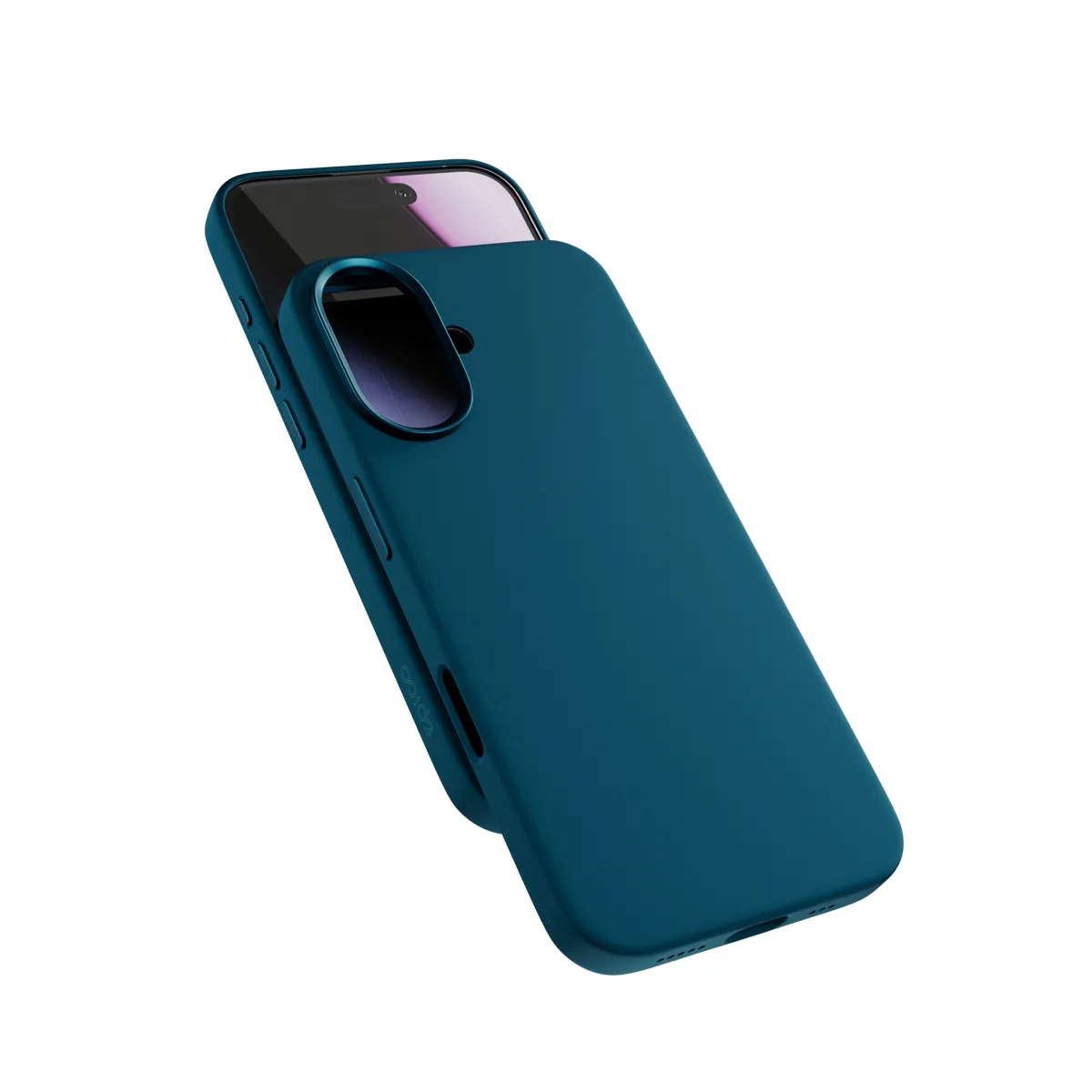 Epico Silicone Pro Mag+ Case iPhone 17 Qi2  &amp;  MagSafe Compatible, Petrol Blue