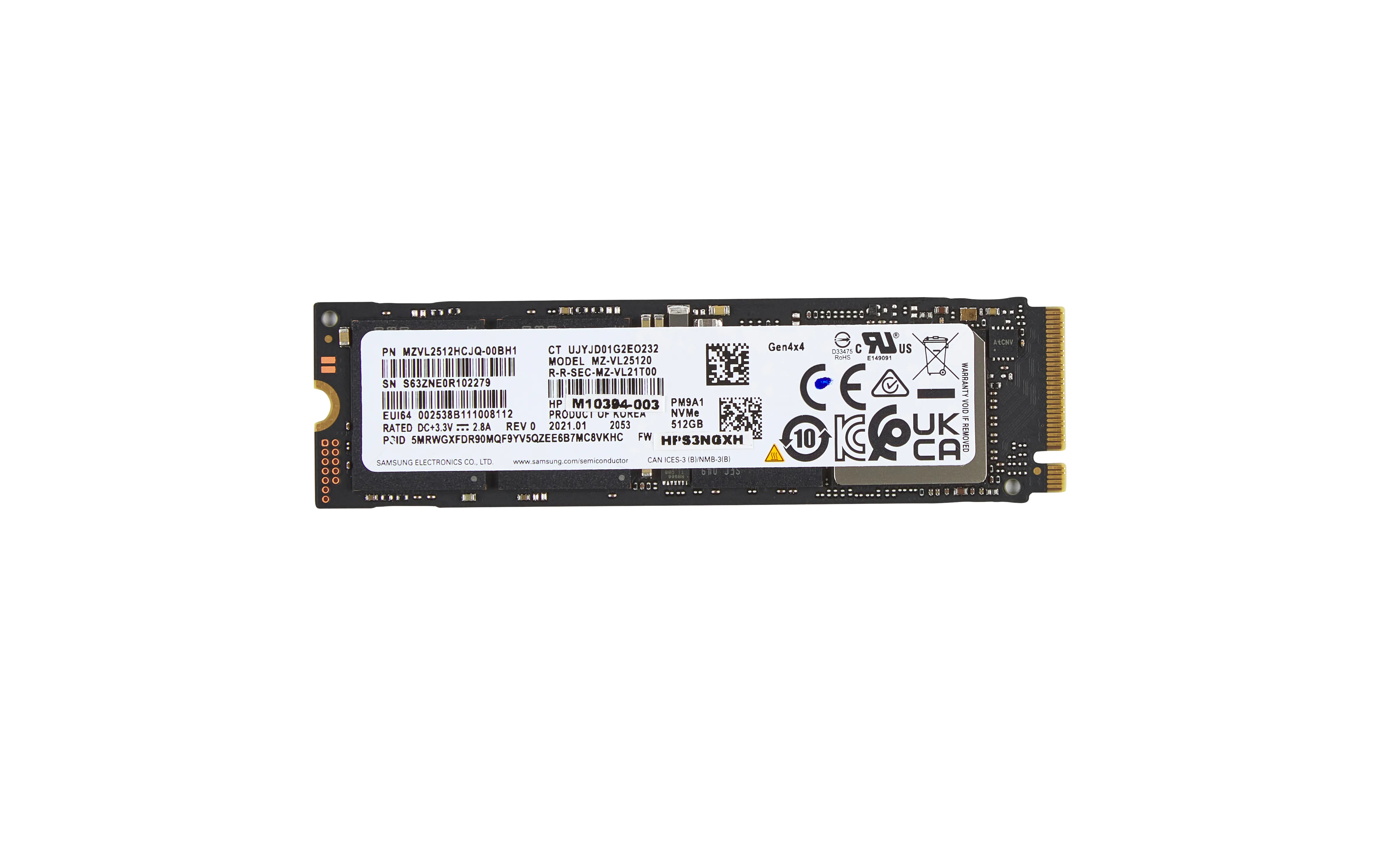 HP 512 GB PCI Express 4.0 x4 NVMe M.2 2280 SSD