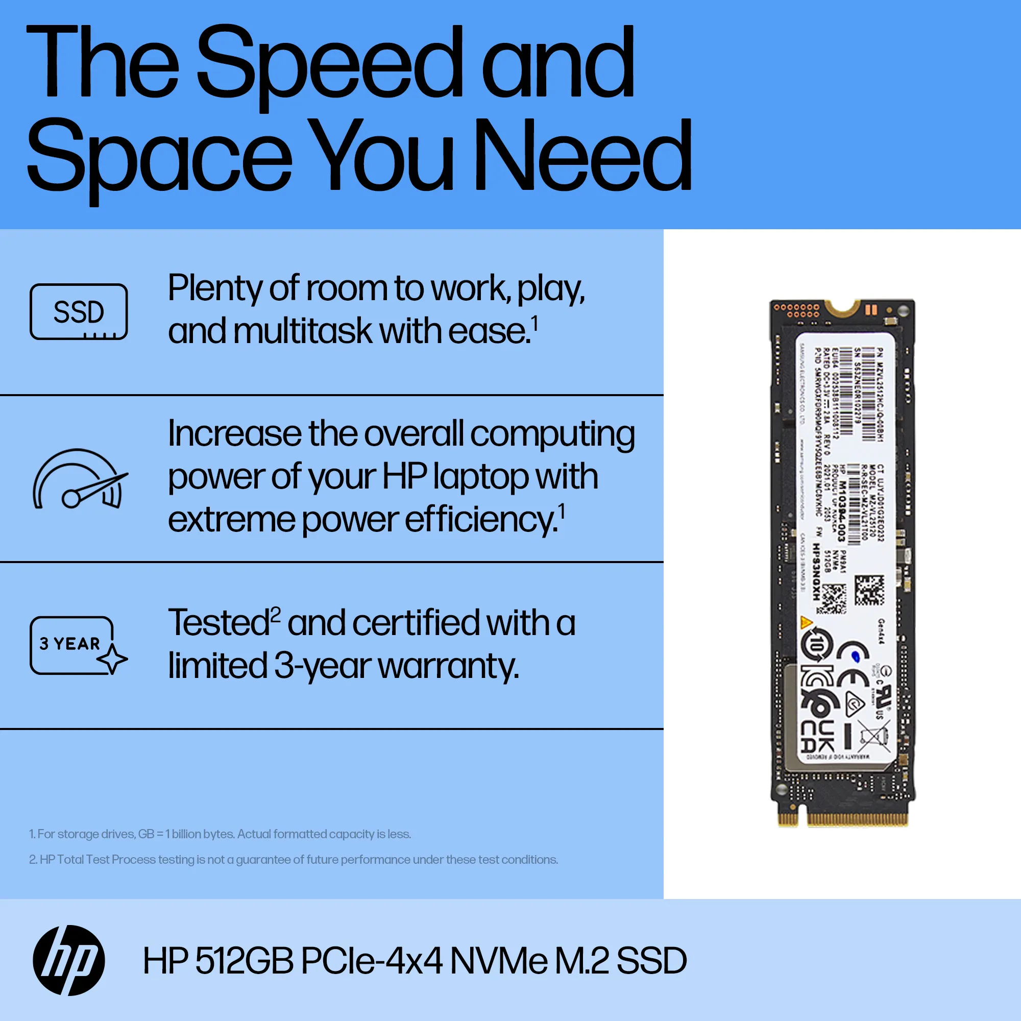 HP 512 GB PCI Express 4.0 x4 NVMe M.2 2280 SSD