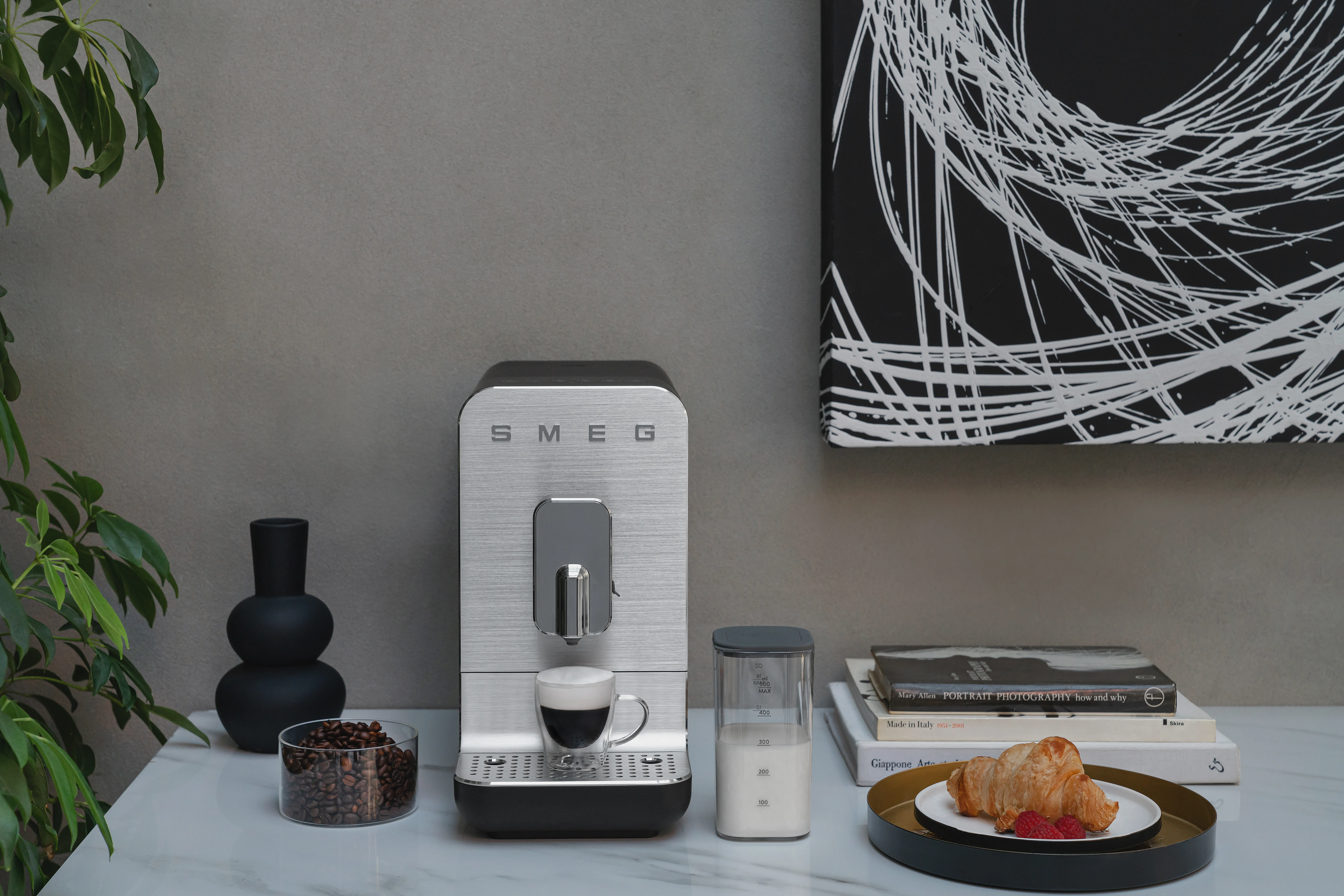 Smeg BCC13BLMEU - espressomaskin, helautomatisk, Svart