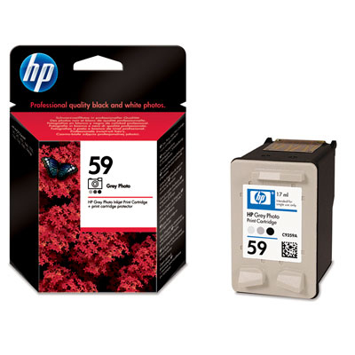 HP Ink Cart No59/grey 17ml 110photo