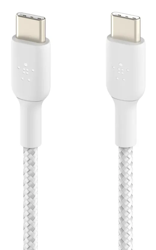 Belkin Boost Charge Braided USB-C - USB-C - cable, 1 m, White