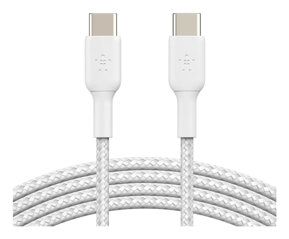 Belkin Boost Charge Braided USB-C - USB-C - cable, 1 m, White