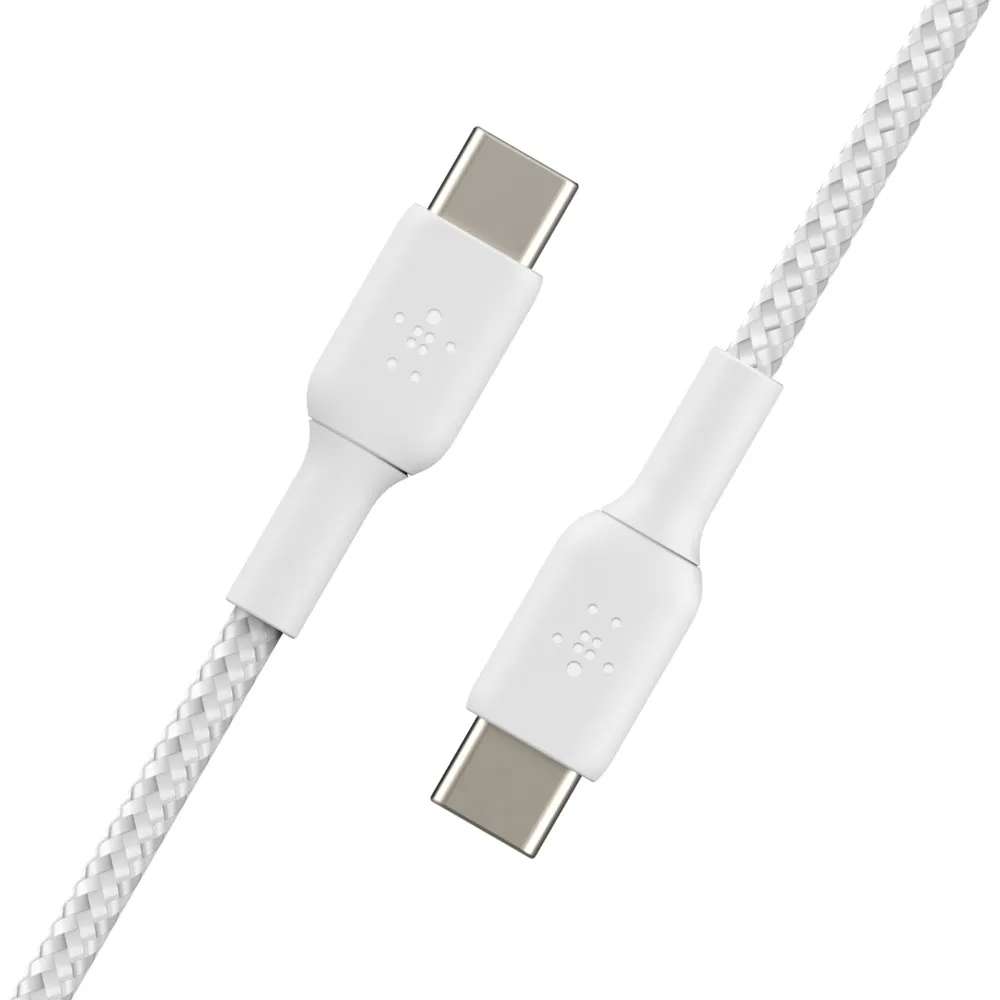 Belkin Boost Charge Braided USB-C - USB-C - cable, 1 m, White