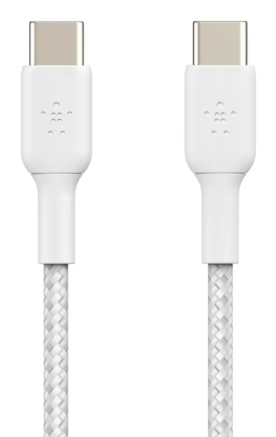 Belkin Boost Charge Braided USB-C - USB-C - cable, 1 m, White