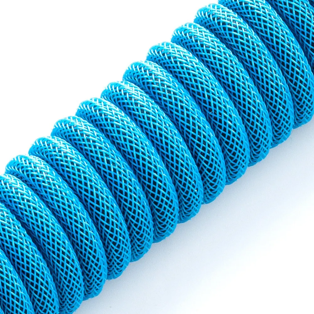 CableMod Classic Coiled Keyboard Cable, USB A -> USB Type C, 150cm, Midnight Black
