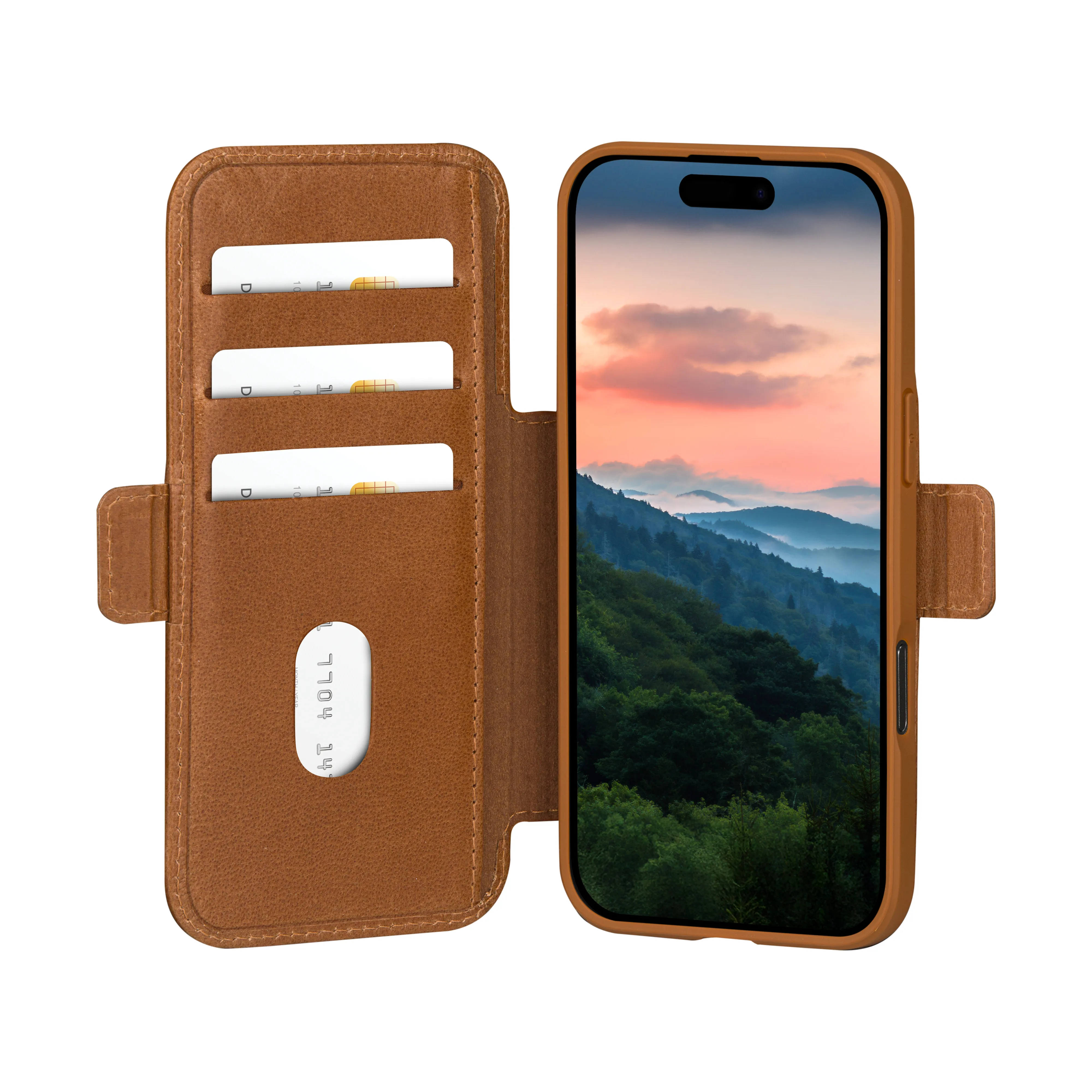 Dbramante1928 Copenhagen pl&aring;nboksfodral f&ouml;r iPhone Air, brun