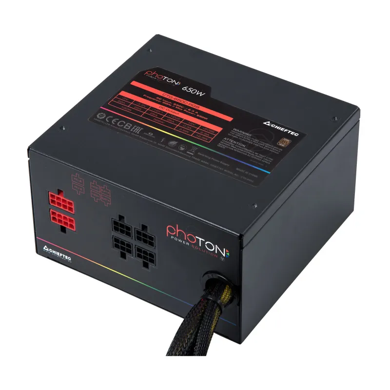 Chieftec Photon RGB 650W - Power supply, 80 Plus Bronze