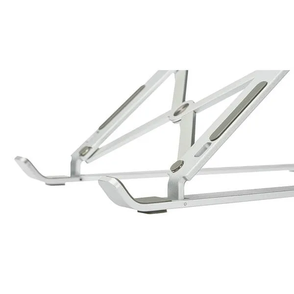 DESIRE2 Foldable Laptop Stand X shaped Aluminium Silver