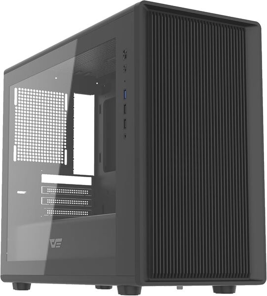 DARKFLASH DB460M Micro-ATX Case with window, Black