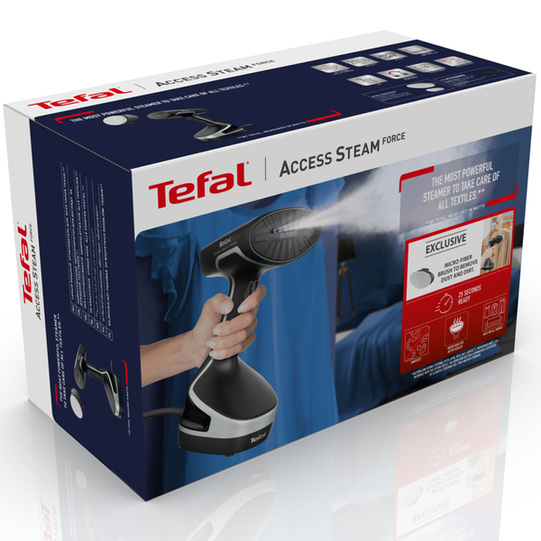 Tefal Access Steam Force DT8270E1 Handheld Steamer, 2000W, 0.19L, Black