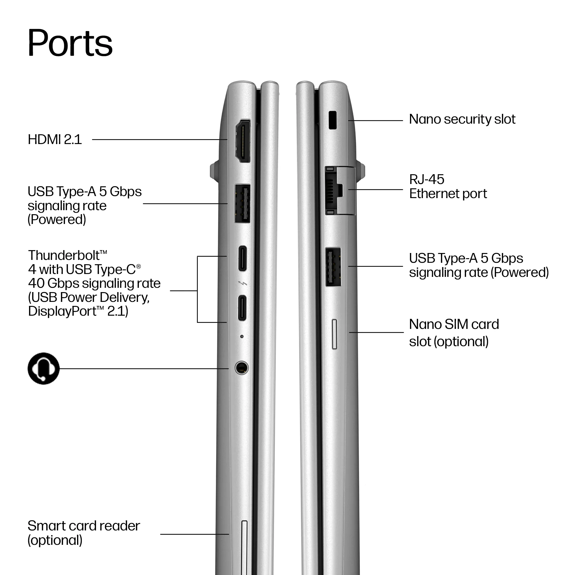 HP EliteBook 6 G2i 16.0" Core 7 350, 16 Gt, 512 Gt, Intel Graphics, Win 11 Pro -kannettava, hopea