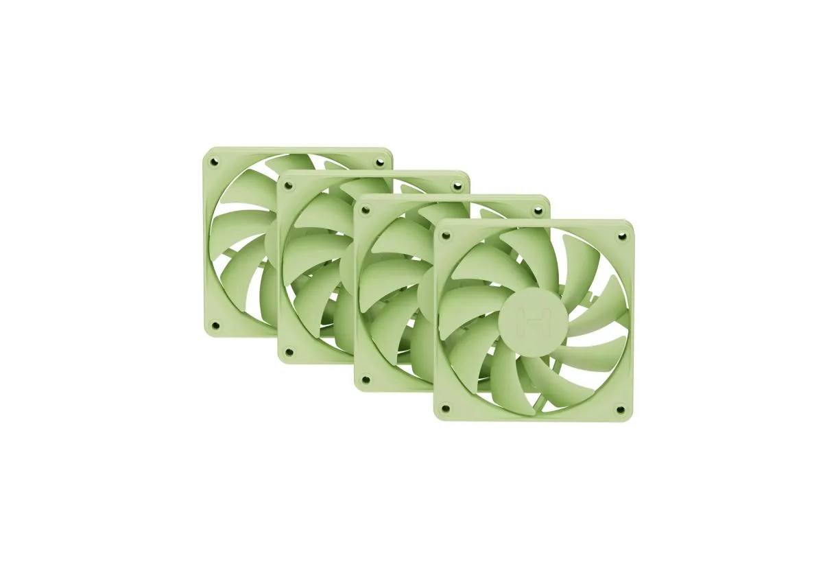 HYTE FA12, 120mm, PWM, Fluid Dynamic Bearing Fan Kit, 4-pack, Matcha