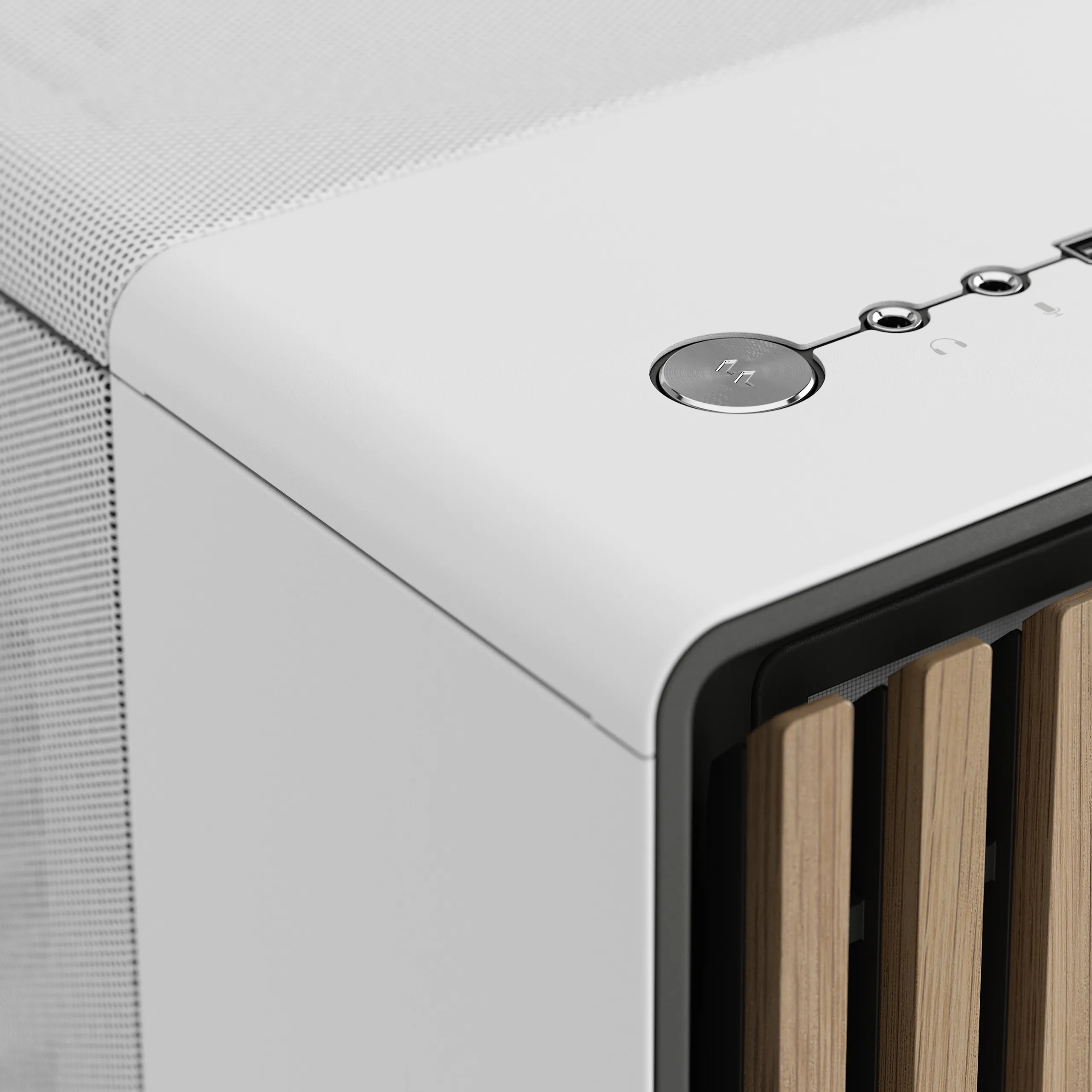 Fractal Design North - Mid-tornikotelo, Chalk White Mesh