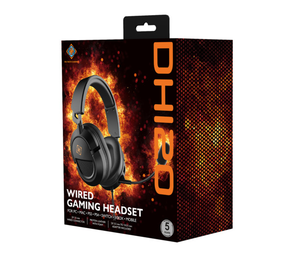 Deltaco Gaming DH120 PS5 Gaming Headset, Black