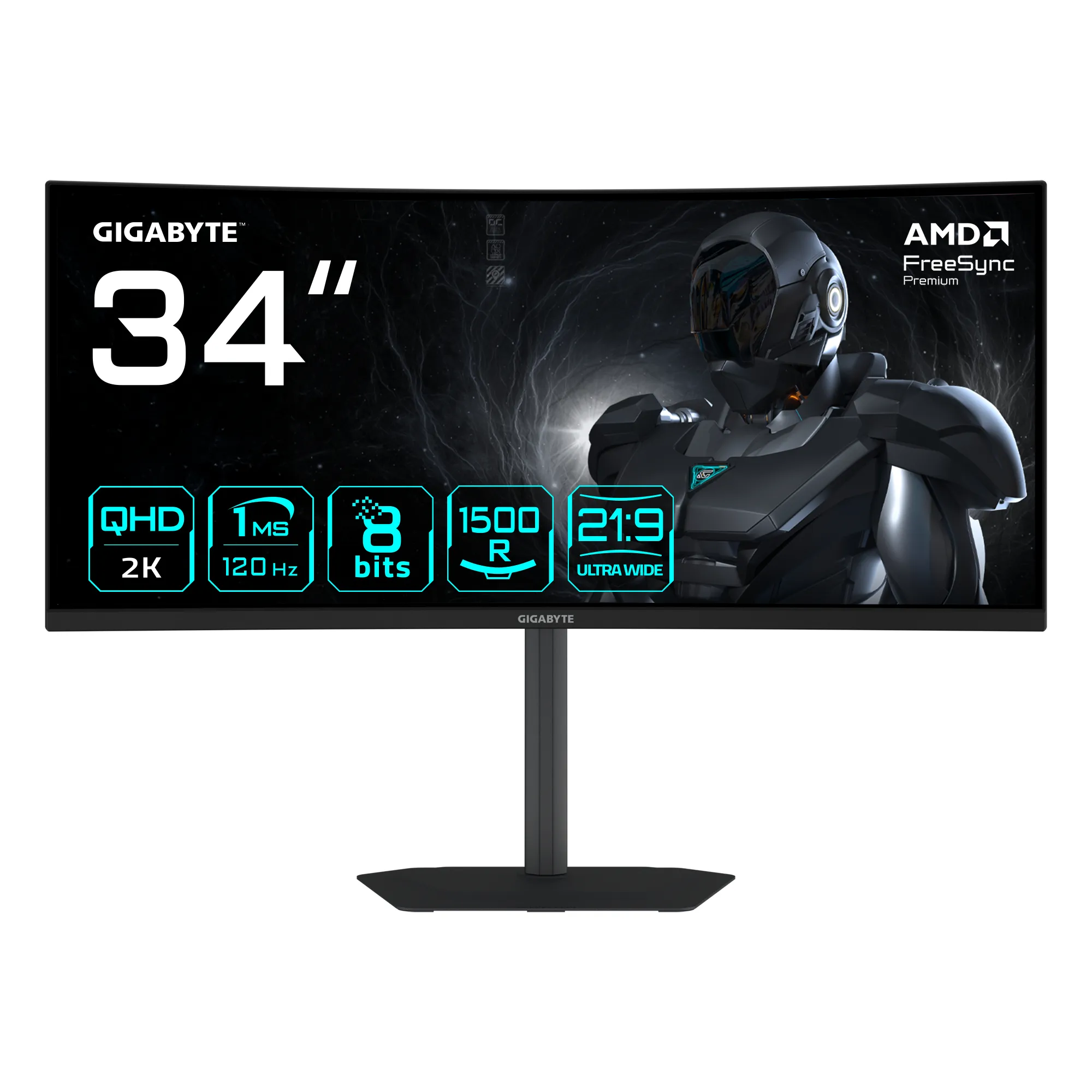 GIGABYTE GS34WQCA 34" UWQHD, VA Curved Gaming Monitor GIGABYTE GS34WQCA 34" UWQHD, VA Curved Gaming Monitor