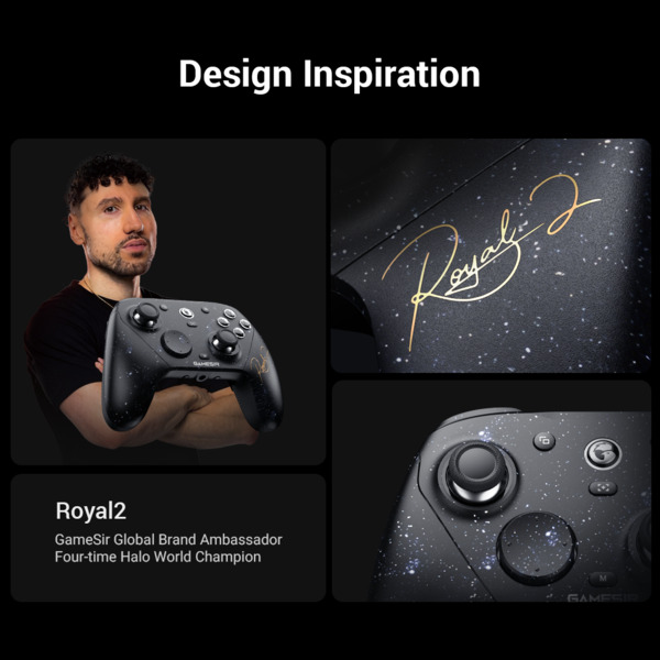 GameSir G7 Pro 8K Royal2 Edition Wireless and Wired Esports Gamepad for PC - Black