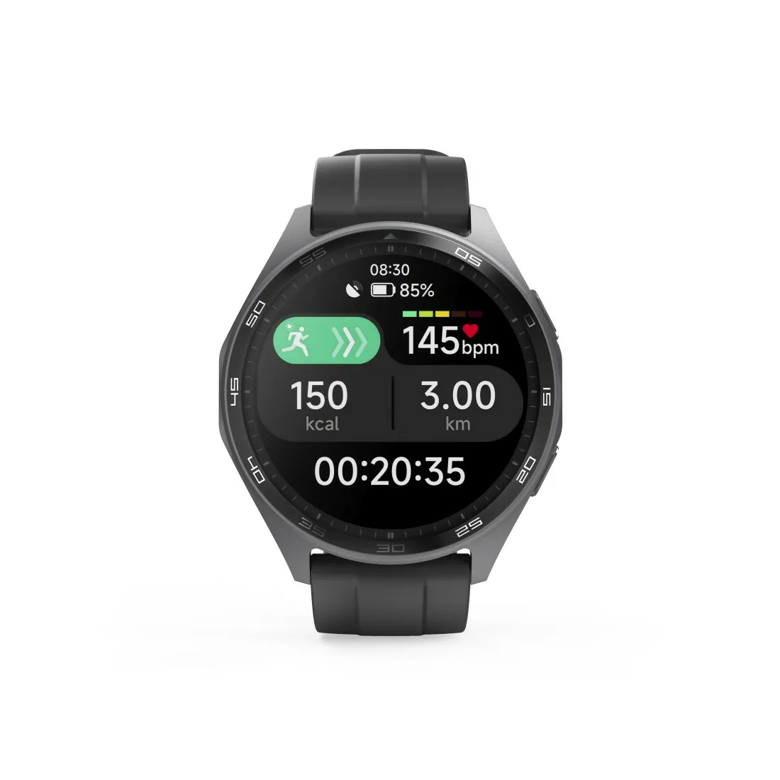 Hama Smart Watch 7010 46mm AMOLED smartklocka, svart