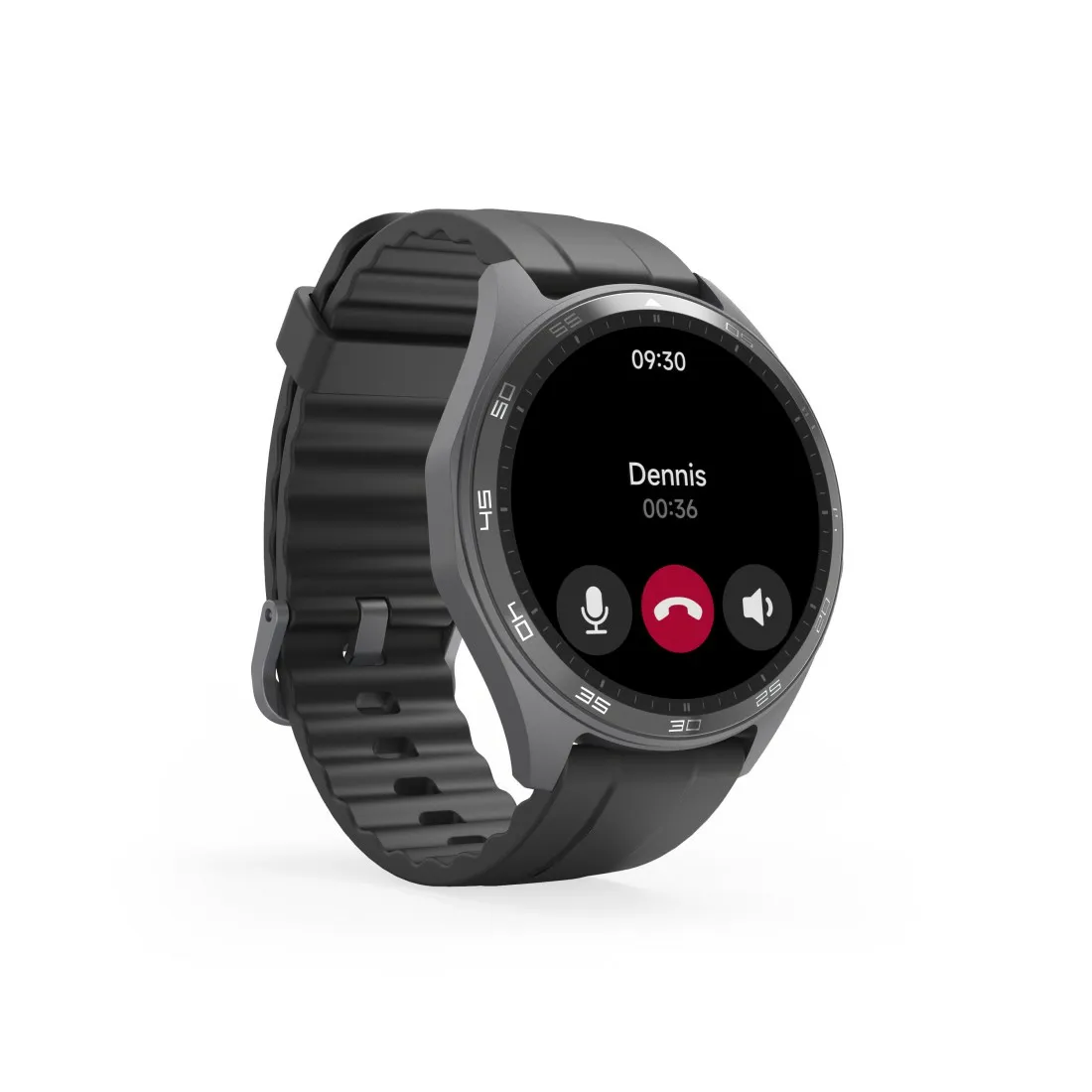 Hama Smart Watch 7010 46mm AMOLED smartklocka, svart