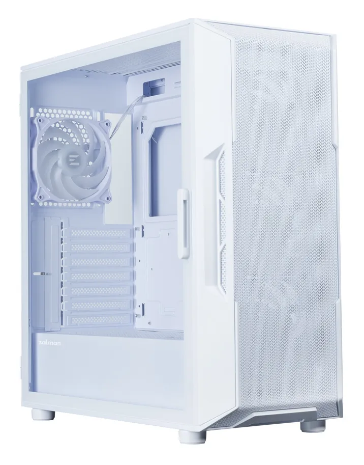 Zalman i3 NEO V2 Midi-Tower Case with window and RGB lighting, White