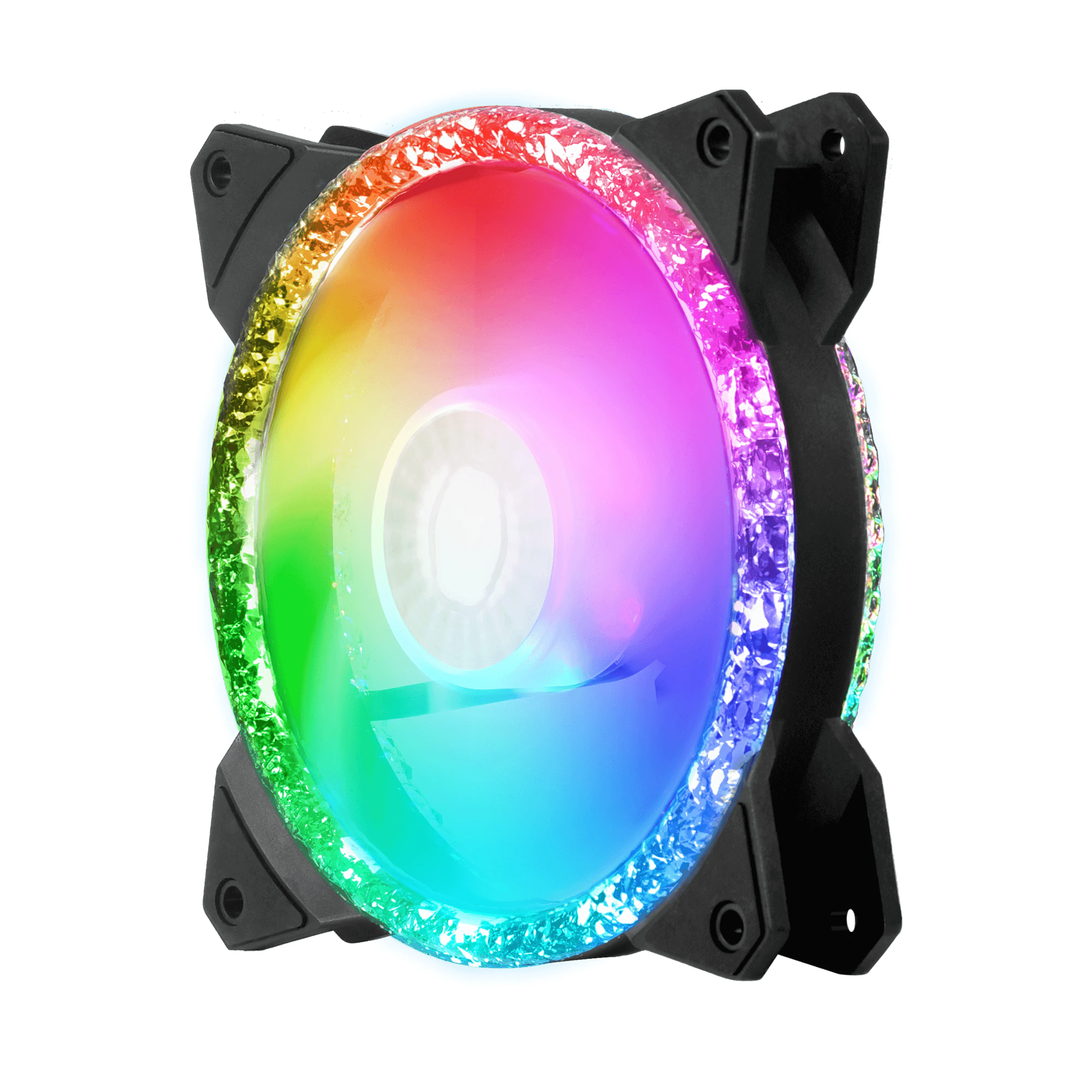 Cooler Master MasterFan MF120 Prismatic, 120mm, PMW fläkt + kontroller, 3 in 1, Musta