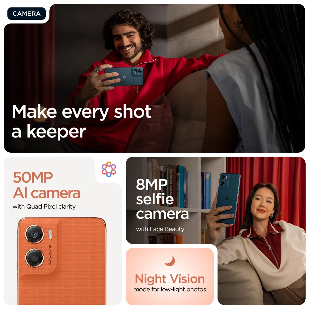 Motorola moto g06 4/64GB, Arabesque Orange